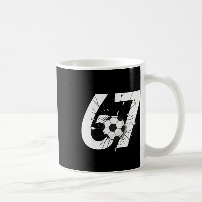 Caneca De Café 67 Soccer Six Seven 6 7 Meme 67 _3  (Direita)