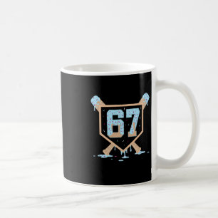 Caneca De Café 67 Sorvete Drip Bysebyll Meme Engraçado Seis Sete