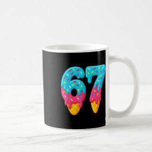 Caneca De Café 67 Sorvete Drip Meme Divertido Six Seven Geração A
