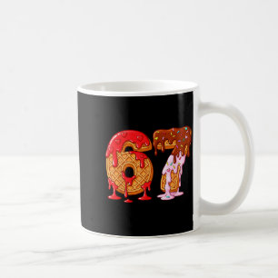 Caneca De Café 67 Sorvete Drip Meme Engraçado Seis Sete Dia dos N