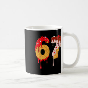 Caneca De Café 67 Sorvete Drip Meme Engraçado Seis Sete Dia dos N