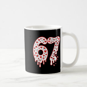 Caneca De Café 67 Sorvete Drip Meme Seis Sete Geração Alpha Valen