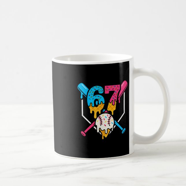 Caneca De Café 67 Sorvete Drip Vender Meme Seis Sete Geração Alph (Direita)