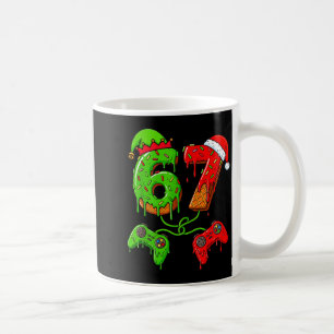 Caneca De Café 67 Sorvete Gotejamento Meme Gamer Seis Sete Natal