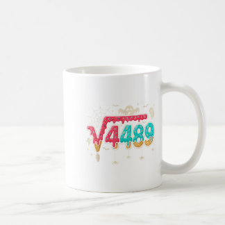 Caneca De Café 67 Sorvete Gotejamento Meme Raiz Quadrada 4489 Gír