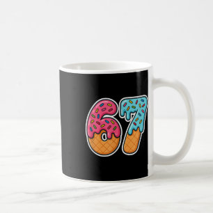 Caneca De Café 67 Sorvete Meme Gotejamento Six Seven Gíria Geraçã