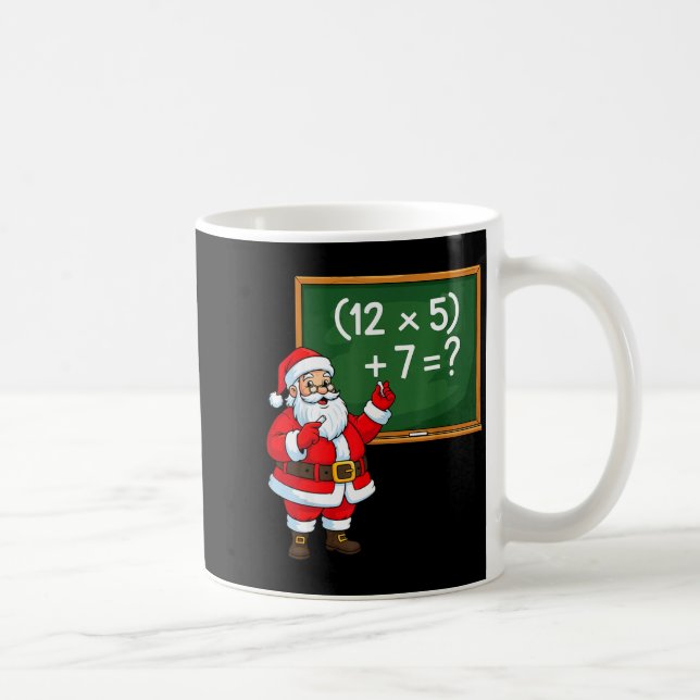 Caneca De Café 67 Teacher Christmas Santa Six Seven Meme Brainrot (Direita)