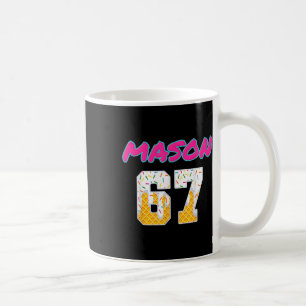 Caneca De Café 67 Tendência Viral de Gíria Meme de Beisebol