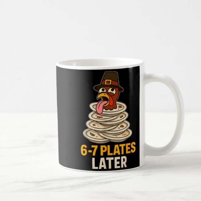 Caneca De Café 67 Thanksgiving Funny Turkey 6-7 Meme Six Seven Bo (Direita)