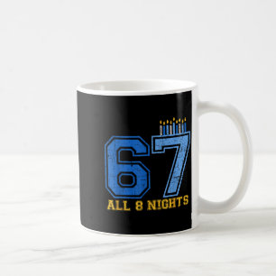 Caneca De Café 67 Todas as 8 Noites Hanukkah Judaico Chanukah Sei