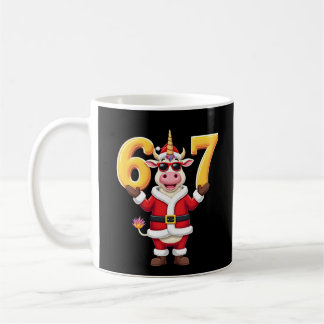 Caneca De Café 67 Unicórnio de Natal 6 7 Meme para Meninas Crianç