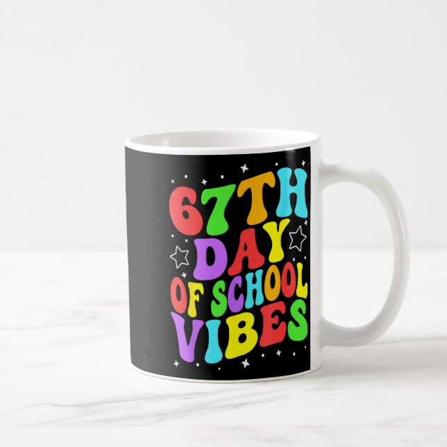 Caneca De Café 67th Day Of School Vibes  (Direita)