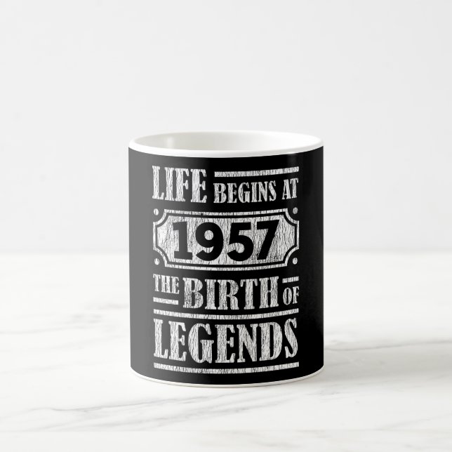 Caneca De Café 68 Anos De Idade 1957 Nascimento Da Legenda 68º An (Centro)