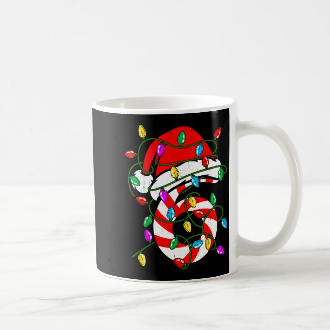 Caneca De Café 6 7 67 Meme Six Seven Candy Funny Christmas Couple (Direita)