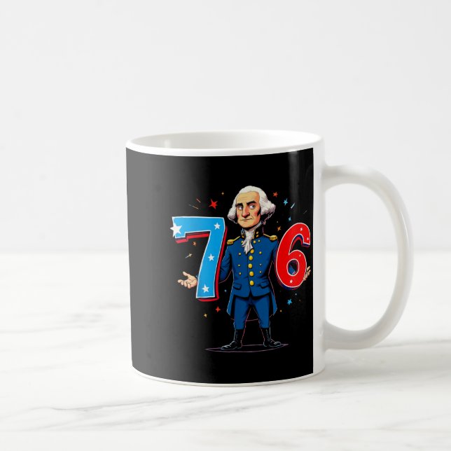 Caneca De Café 6-7 7-6 George Washington Seven Six Teacher Americ (Direita)