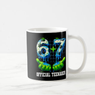 Caneca De Café 6+7 adolescente de 13 anos gota de futebol anivers
