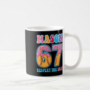 Caneca De Café 6 7 Beisebol Mason Drip Número 67 Jogador Ou Anive