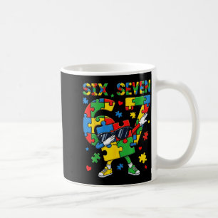 Caneca De Café 6 7 conscientização do autismo 67 dabbing seis set