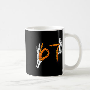 Caneca De Café 6 7 Fantasmas engraçadas de Halloween 67 Esqueleto