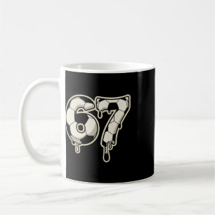 Caneca De Café 6 7 Futebol Ll Drip Gráfico Seis Sete Meme