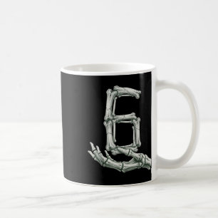 Caneca De Café 6 7 Halloween Esqueleto Divertido 67 Meme Gen Alph