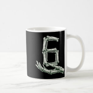 Caneca De Café 6 7 Halloween Esqueleto Divertido 67 Meme Gen Alph