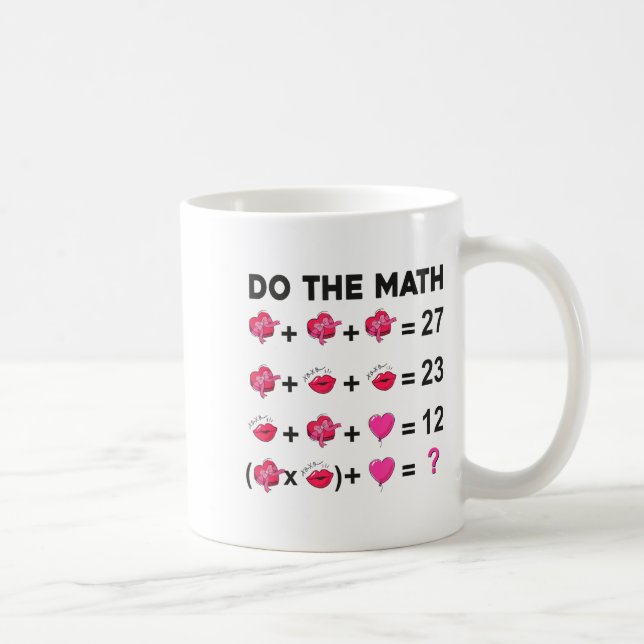 Caneca De Café 6 7 Meme Six Seven Do The Math Teacher Valentines  (Direita)