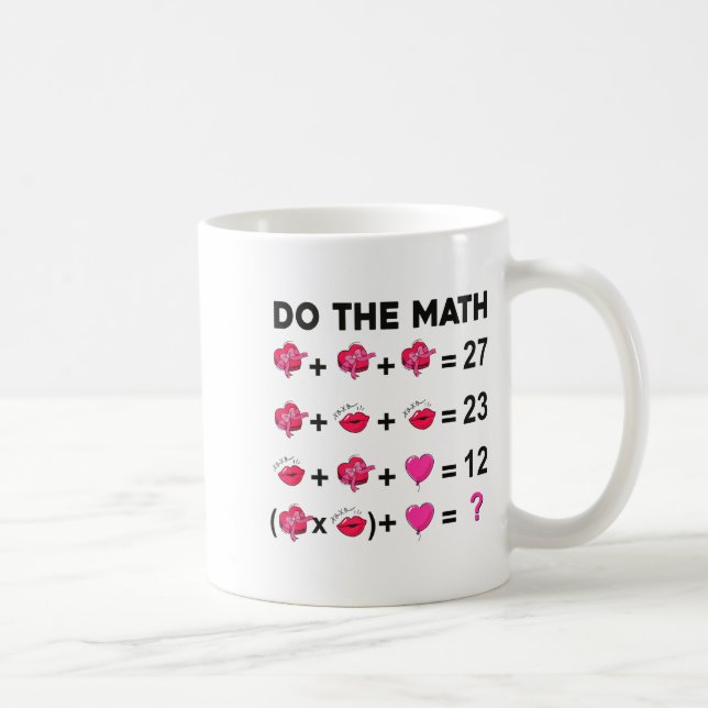 Caneca De Café 6 7 Meme Six Seven Do The Math Teacher Valentines  (Direita)