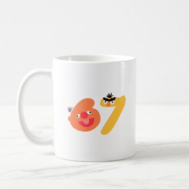 Caneca De Café 6-7 number muppets (Esquerda)