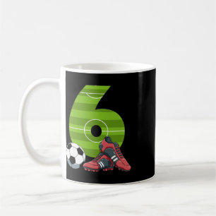 Caneca De Café 6 Aniversário Futebol Primeiro Aniversário Futebol