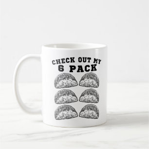 Caneca De Café 6 Malhações Taco Engraçado Gym Mexicano - Taco Lov