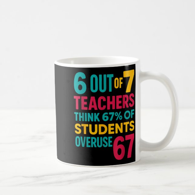 Caneca De Café 6 Out Of 7 Teachers Think 67% Students Overuse Quo (Direita)