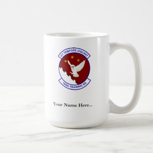 Caneca De Café 705 TRS, asas do ABM do Sénior, texto feito sob