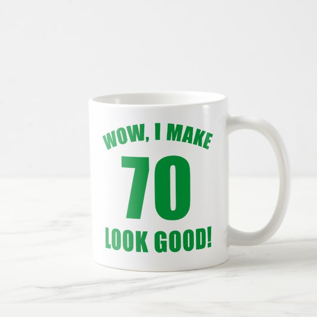 Caneca De Café 70 Birthday Gag Gift (g) (Direita)