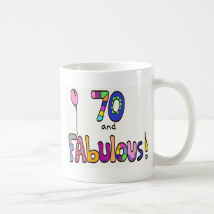 Caneca De Café 70 e aniversário fabuloso do 70