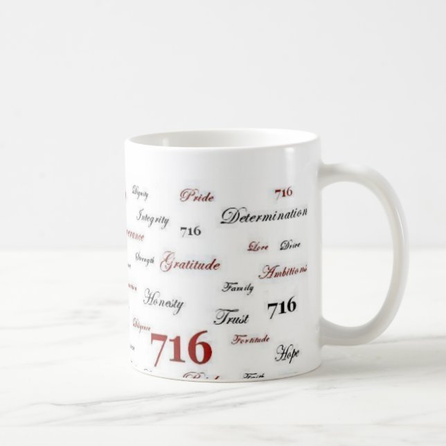 Caneca De Café 716 afortunado (Direita)