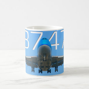 CANECA DE CAFÉ 747 AERONAVE