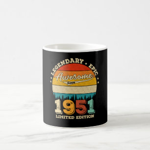 Caneca De Café 74 anos Bday 1951 Incrível 74º presente de anivers