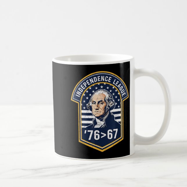 Caneca De Café 76 Maior Que 67 George Washington História Diversã (Direita)