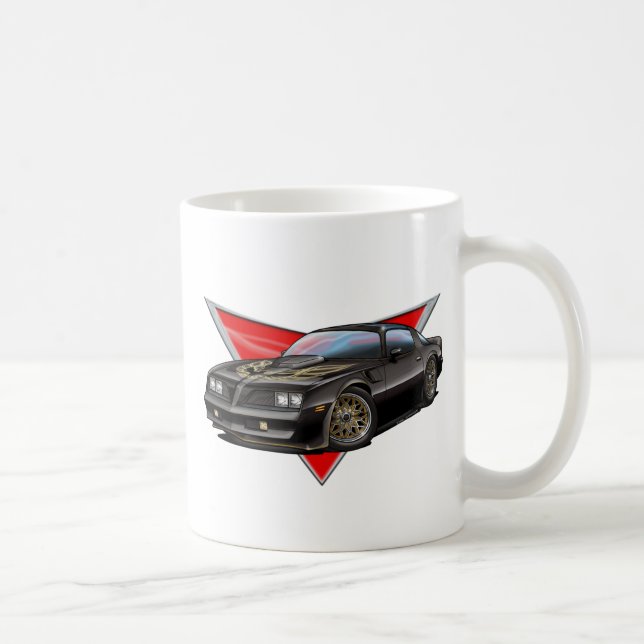 Caneca De Café 77-78 Firebird preto (Direita)