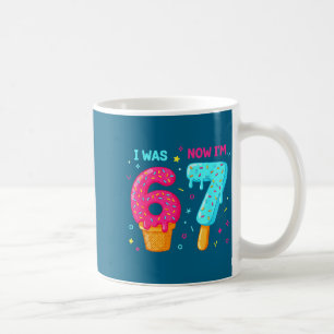 Caneca De Café 7 anos de idade 7º aniversário 6 agora eu tenho 7