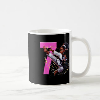 Caneca De Café 7 Birthday Black Girl Martis Party Taekwon