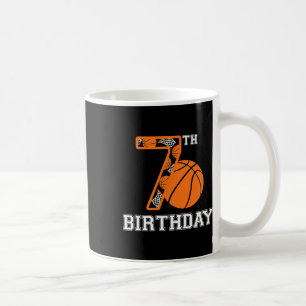 Caneca De Café 7 De Aniversário De Bysketbyll Para Crianças Menin