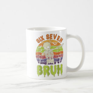 Caneca De Café 7 Esqueleto Seis Sete Números F