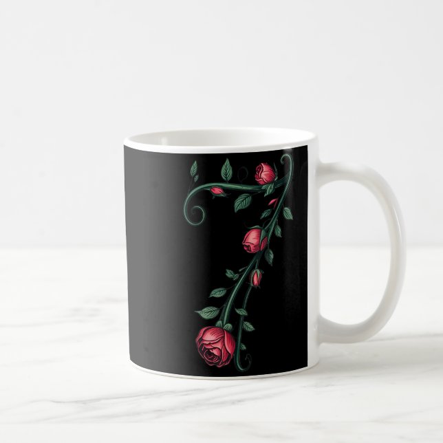Caneca De Café 7 Floral 67 Rose Valentines Day Funny Love Matchin (Direita)