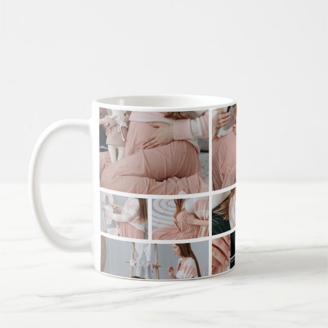 Caneca De Café 7 Photo Christmas Cookies for 2 Pregnancy  (Esquerda)