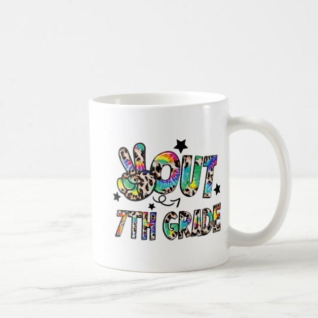 Caneca De Café 7 Tie Dye Feliz Dia Passado da Escola (Direita)