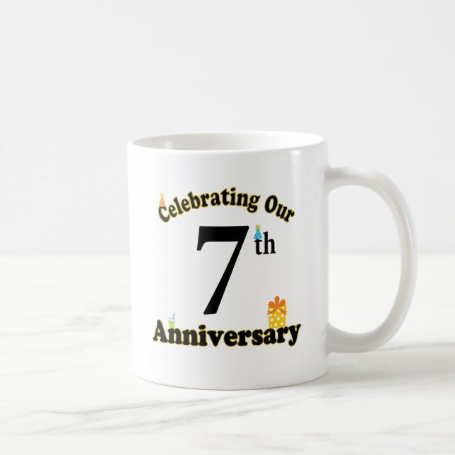 Caneca De Café 7o Aniversário (Direita)