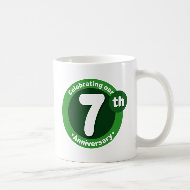 Caneca De Café 7o Aniversário (Direita)