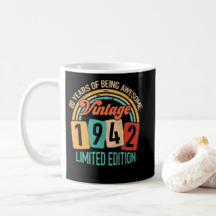 Caneca De Café 80 Anos De Idade Incrível No Aniversário De 80 1
